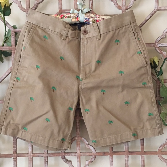 NWT J Crew Boyfriend chino shorts -embroidered 🌴 - Picture 3 of 7